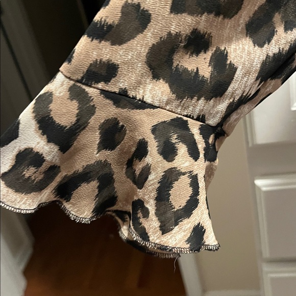 Banana Republic Leopard Print Dress - Black and Brown - Picture 3 of 8